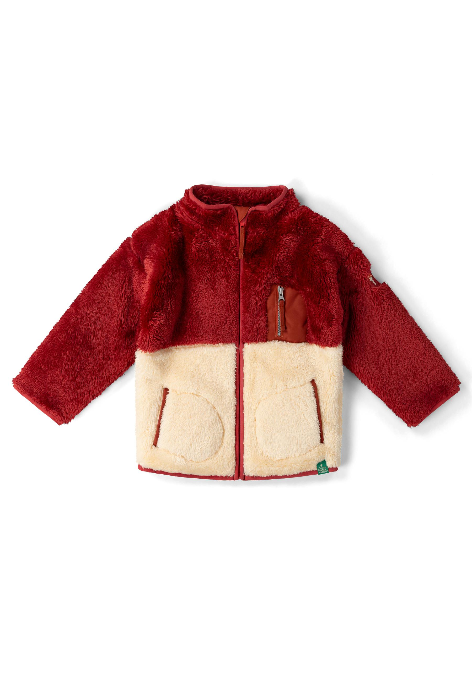 Plum Zip Up Cosy Recycled Cosy Fleece Jacket, Purple
