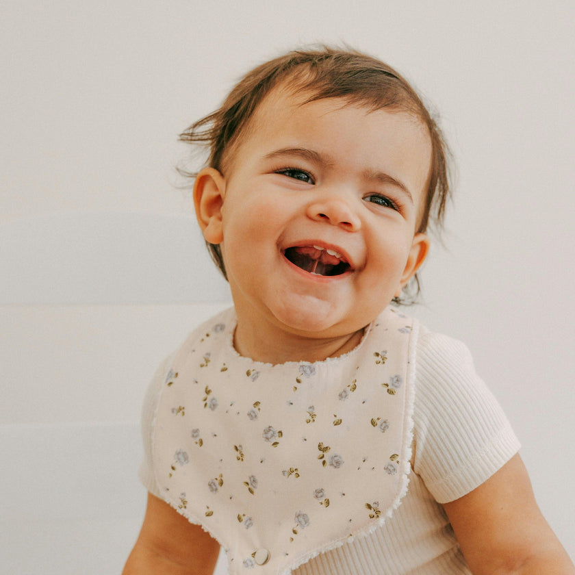 Soothe & Snap Pacifier Bib- Rosemilk Bloom