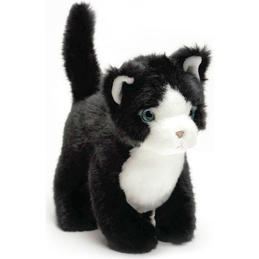 LA PELUCHERIE My Cat Gustave - Small 26cm - Black/White