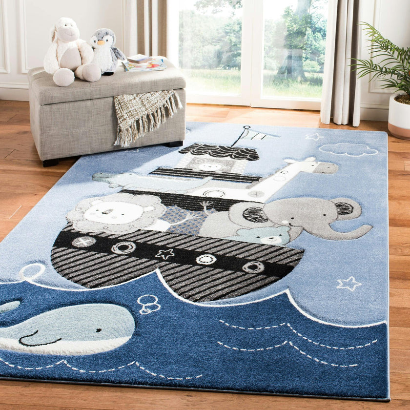 Carousel Kids Noah Rug, Blue
