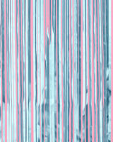 Something Blue Curtain - blue foil curtain