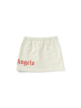 Ivory Sweat Mini Skirt with Over logo