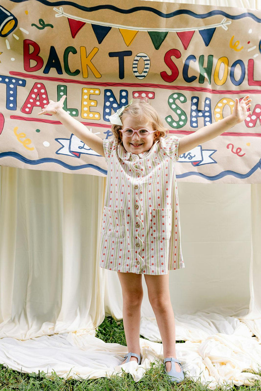 Maeva Dress - Apple Stripe