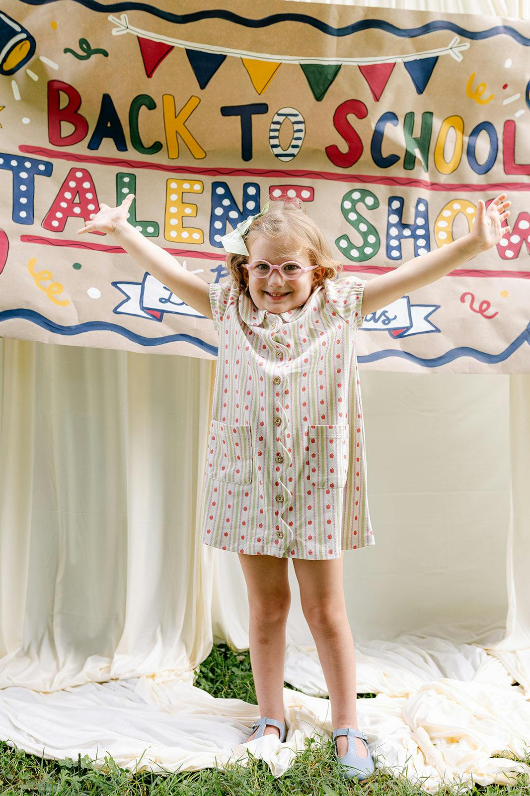 Maeva Dress - Apple Stripe