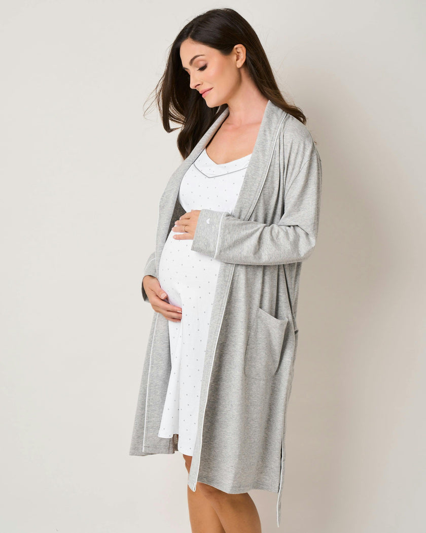 The Essential Maternity Set - Light Heather Grey & Grey Stars