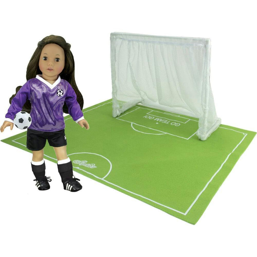 Sophia's 3-Piece Soccer Playset with Net, Ball, and Pitch, Multi