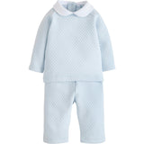 Quilted Pant Set - Light Blue