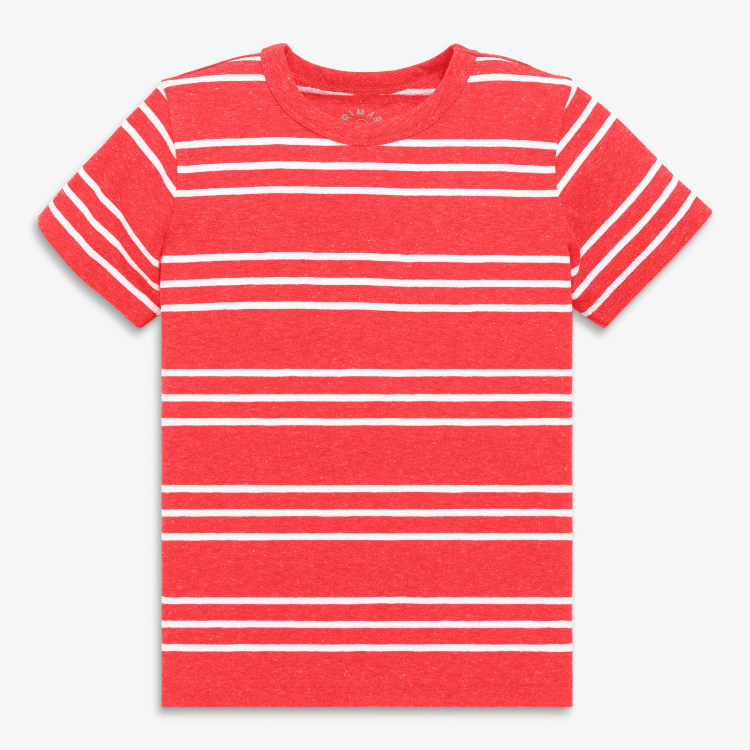 Kids heathered tee in stripe