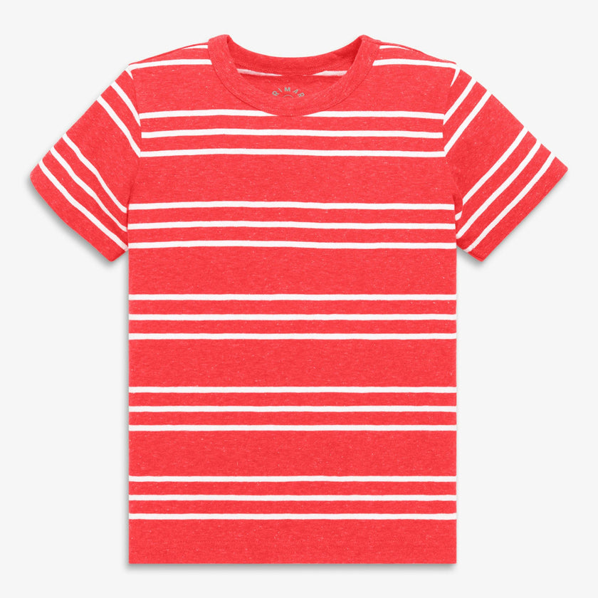 Kids heathered tee in stripe