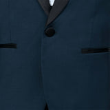 Navy Moustache Shawl Lapel Tuxedo Set