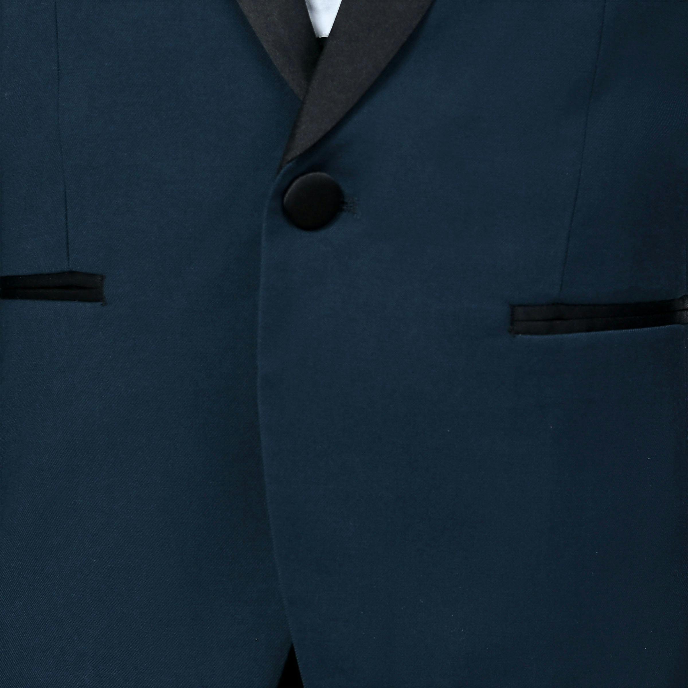 Navy Moustache Shawl Lapel Tuxedo Set
