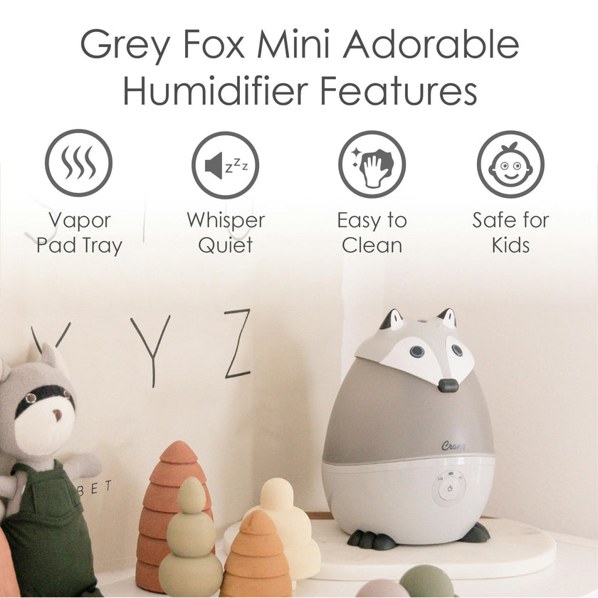 Crane .5 Gallon Mini Adorable Animal Shape Cool Mist Humidifier for Nursery