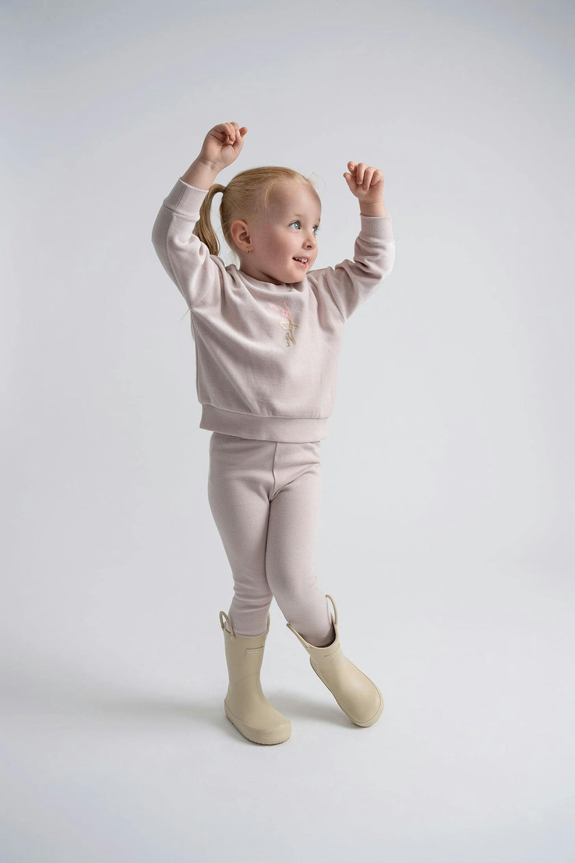 Cowboy Embroidered Elastic Waist Top and Pants Two Piece Set
