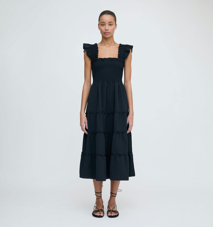 The Ellie Nap Dress - Black Crepe