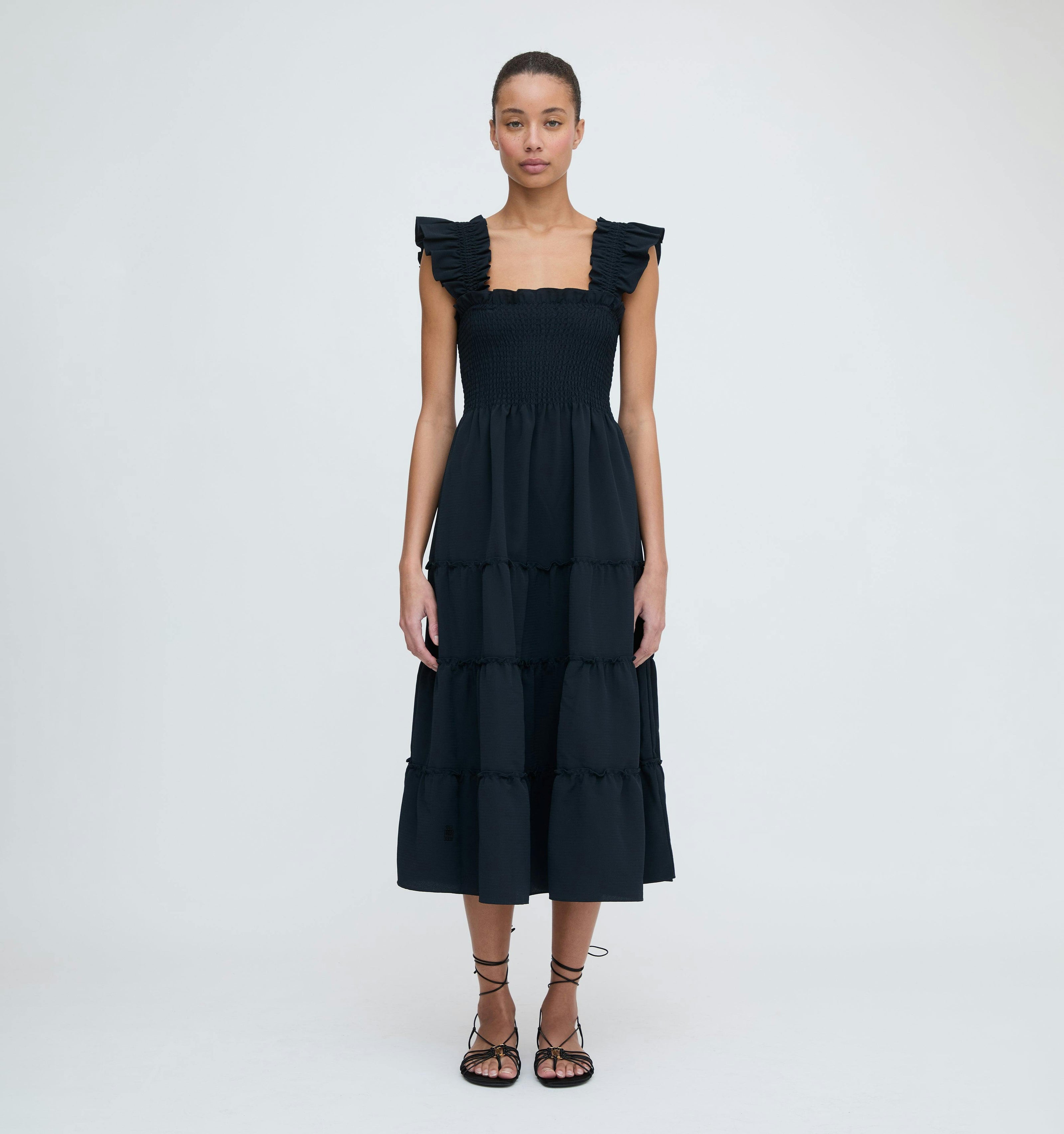 The Ellie Nap Dress - Black Crepe