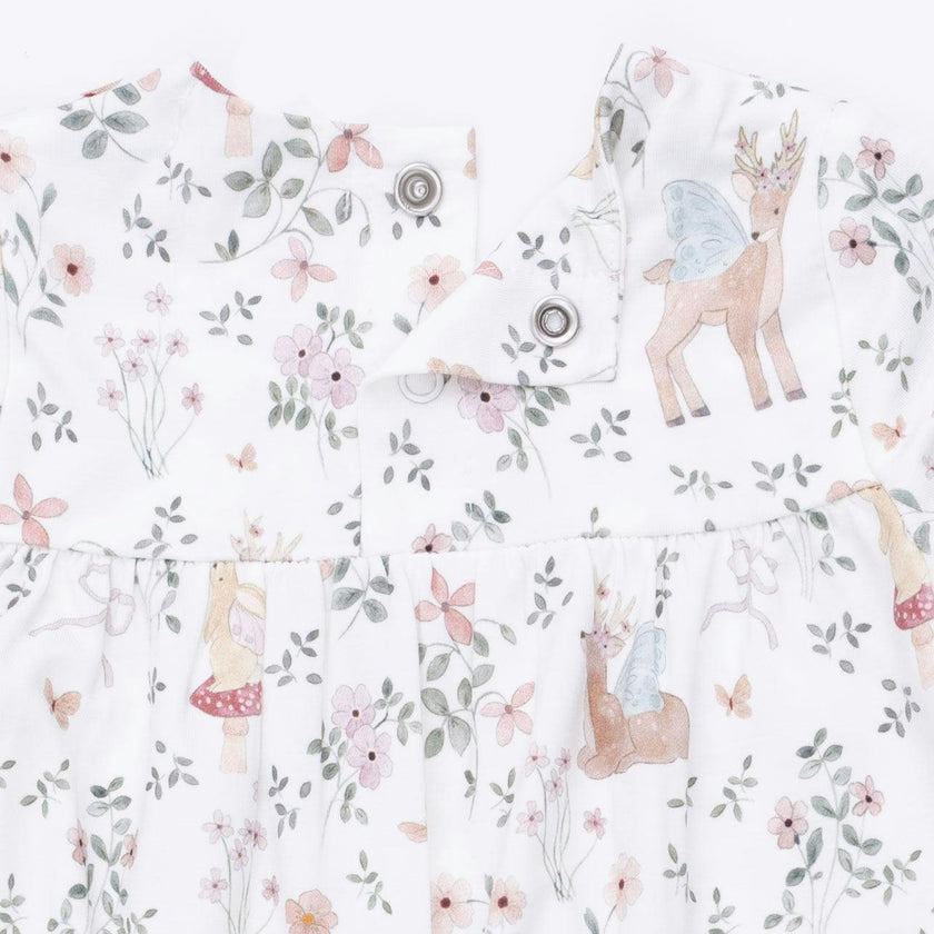 Enchanted Woodland - Smocked Long Sleeve Romper