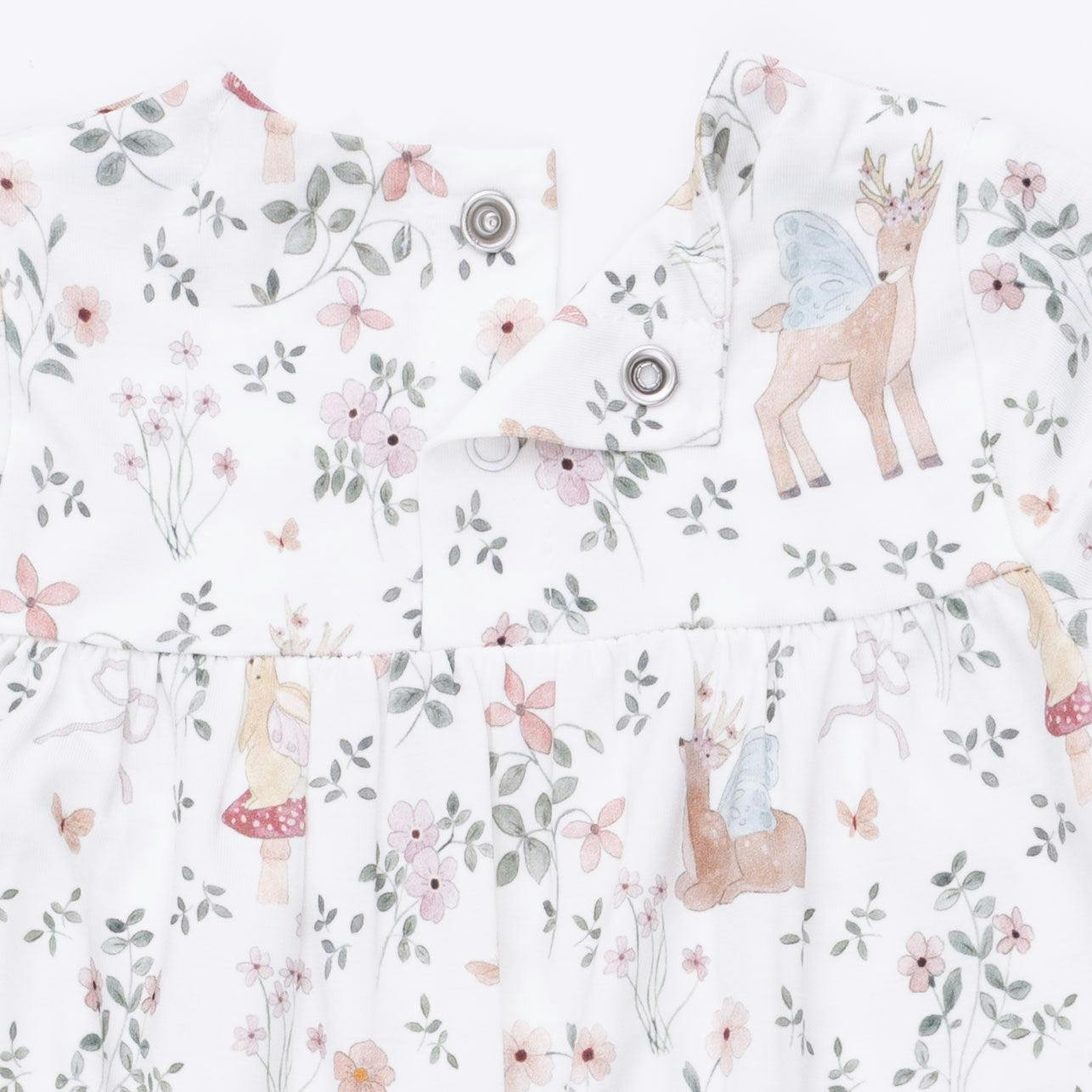 Enchanted Woodland - Smocked Long Sleeve Romper