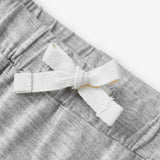 Grey Melange Luxe Solid Jogger Pants