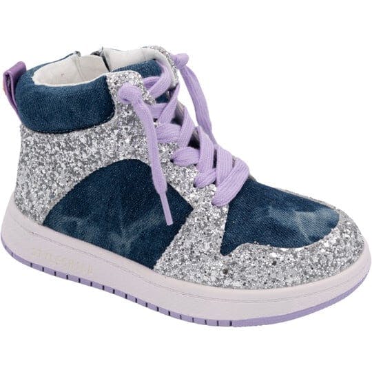 Skye High Top Denim Sneaker, Blue