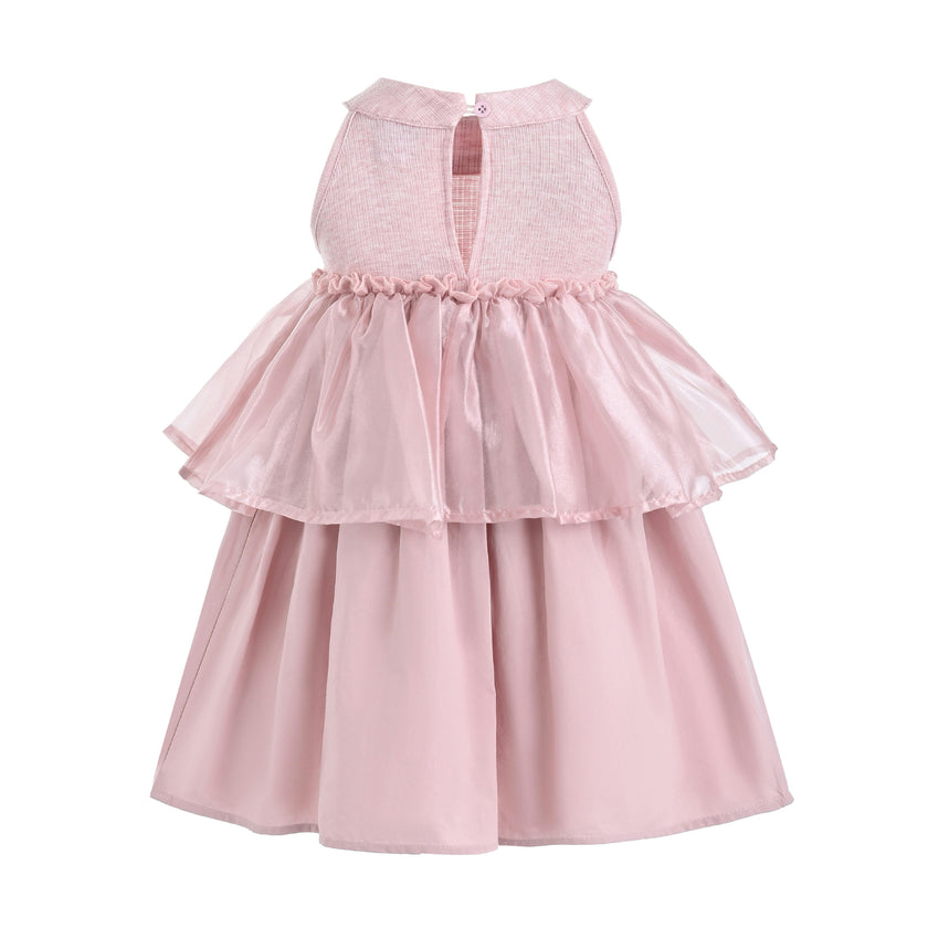 Pink Veda Petal Princess Tulle Dress
