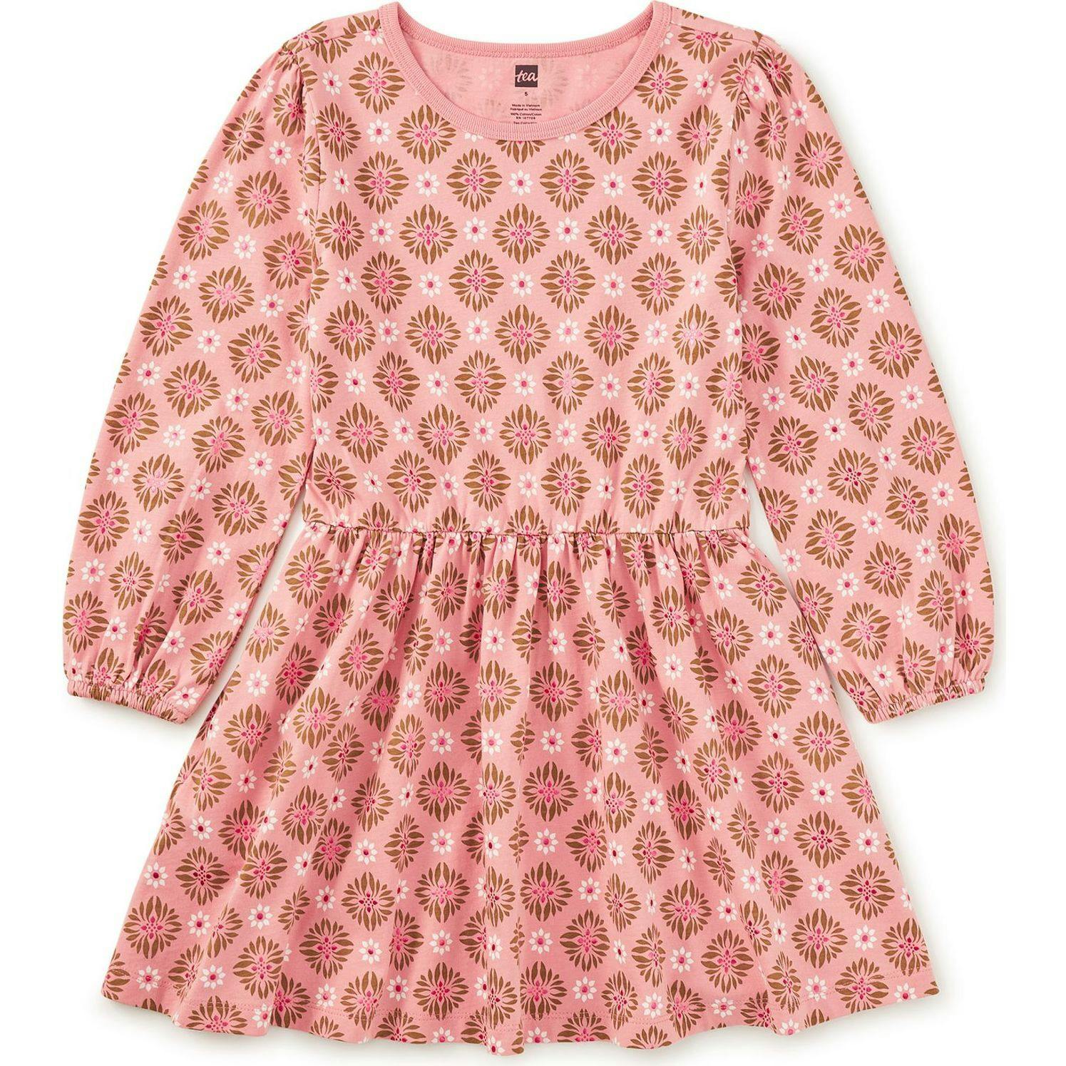 Blouson Sleeve Pocket Dress, Pink