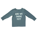Boys Long Sleeve Tee in Are We There Yet?