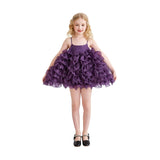 Purple Vionara Ruffle Dress