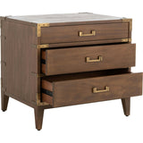 Nisha 3 Drawer Nightstand