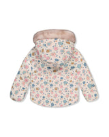 Baby Two Piece Snowsuit White With Floral Print