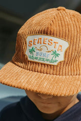 Cord Snapback Hat / Tan
