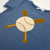 Vintage Baseball Terry Applique Raw Edge Tee