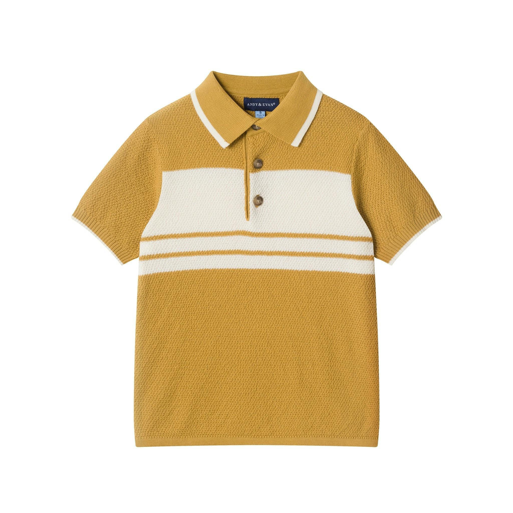 Boys Sweater Knit Polo | Heritage Stripe