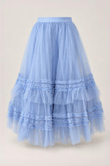 Celestine Skirt in Misty Blue
