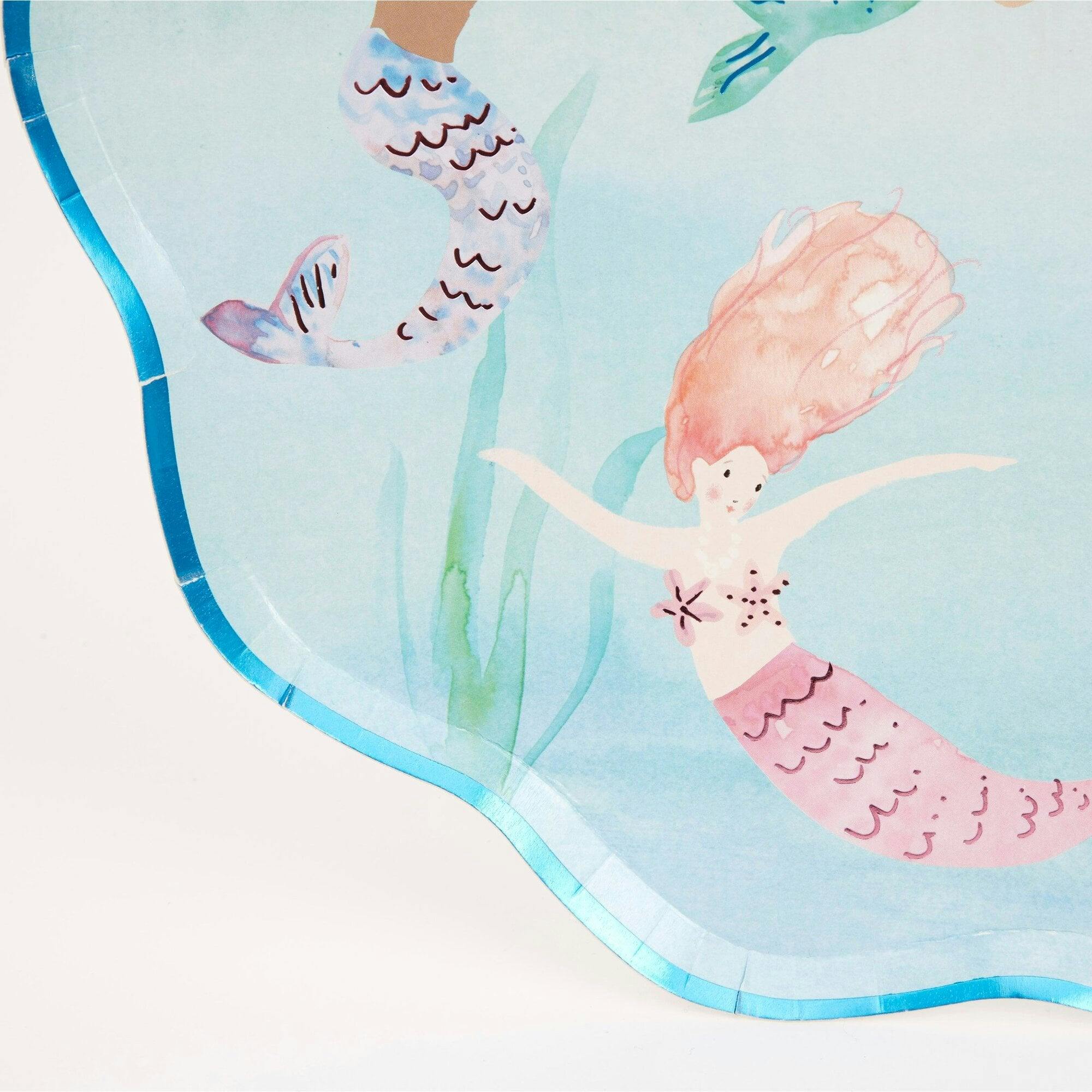 Mermaids Swimming Plates