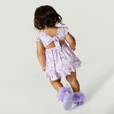 Babette Tie Back Ruffled Bodysuit Dress