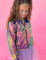 Mermaid Magic Sequin Bomber