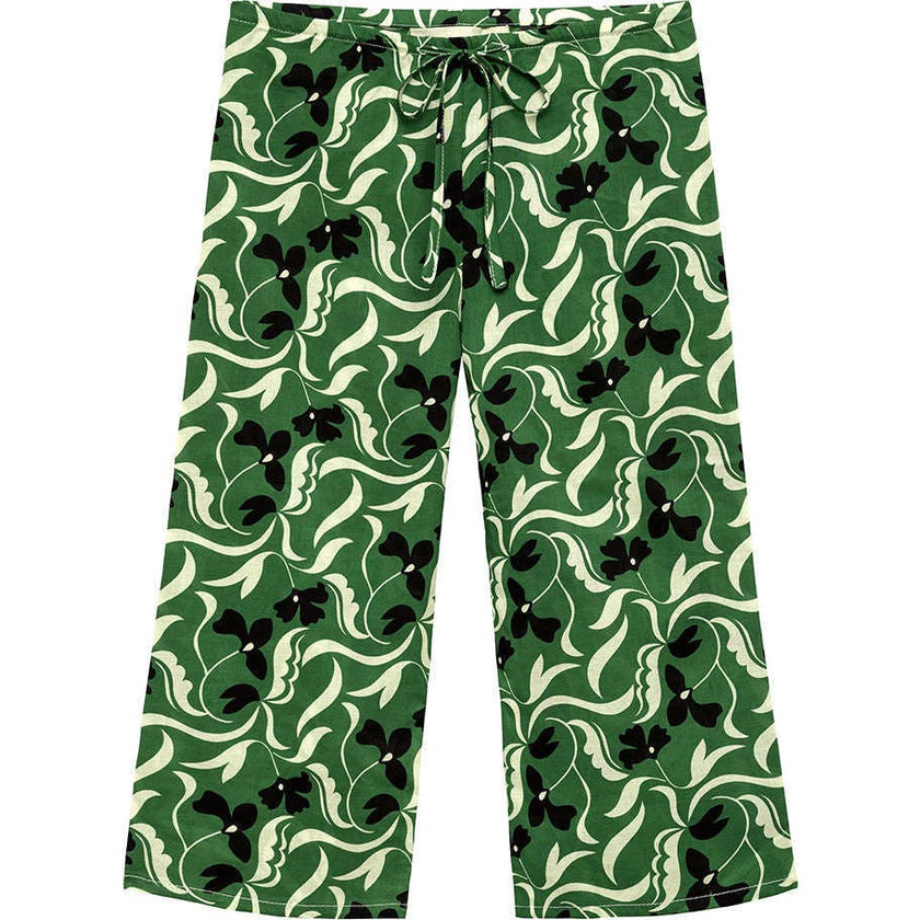 Mini Drawstring Wide Leg Pant