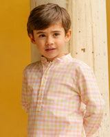 Pereprine Shirt Yellow Pink Check