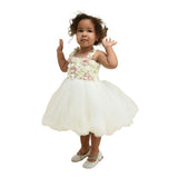 White Rose Campanula Dress