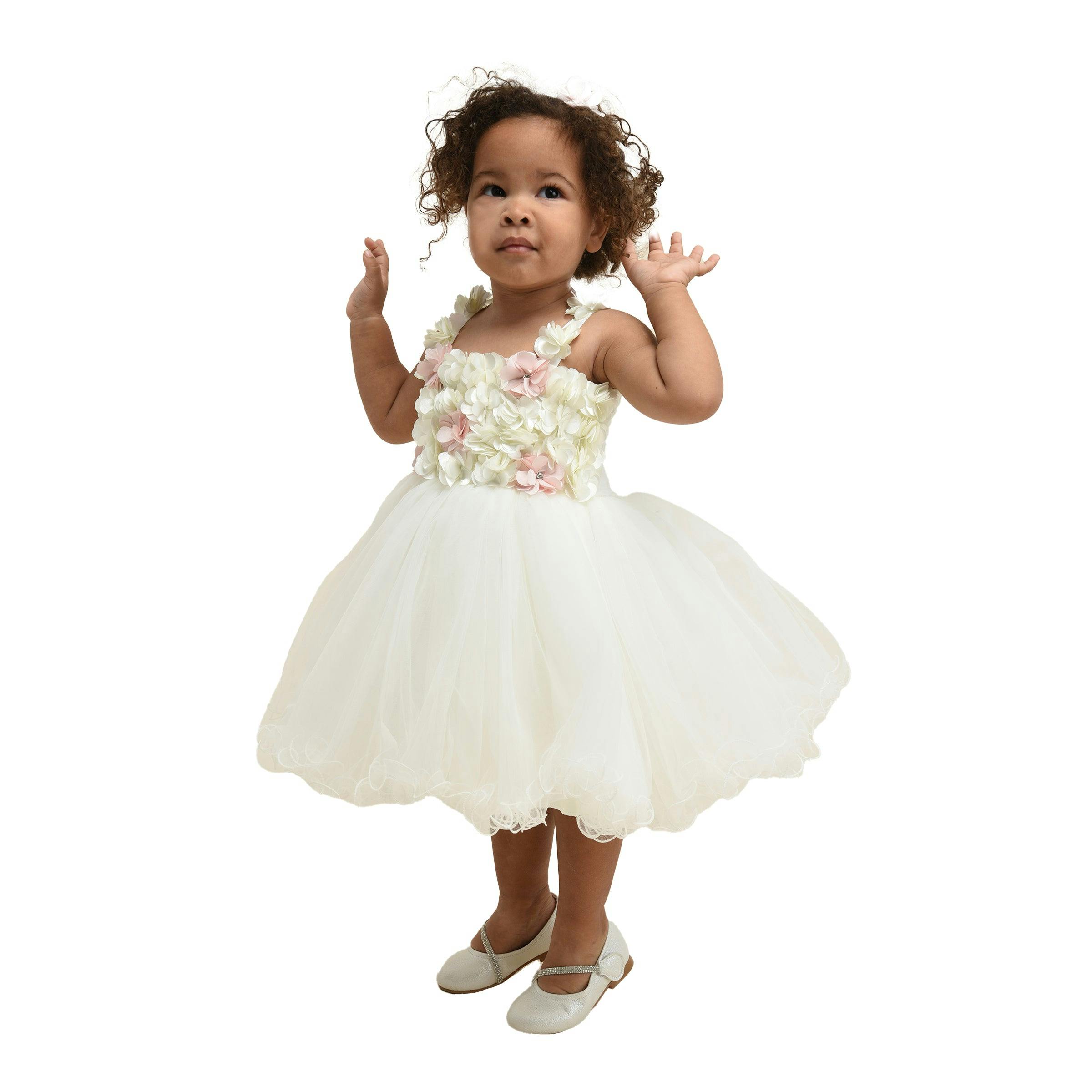 White Rose Campanula Dress