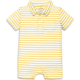 Clearance baby polo shortie in mini stripe