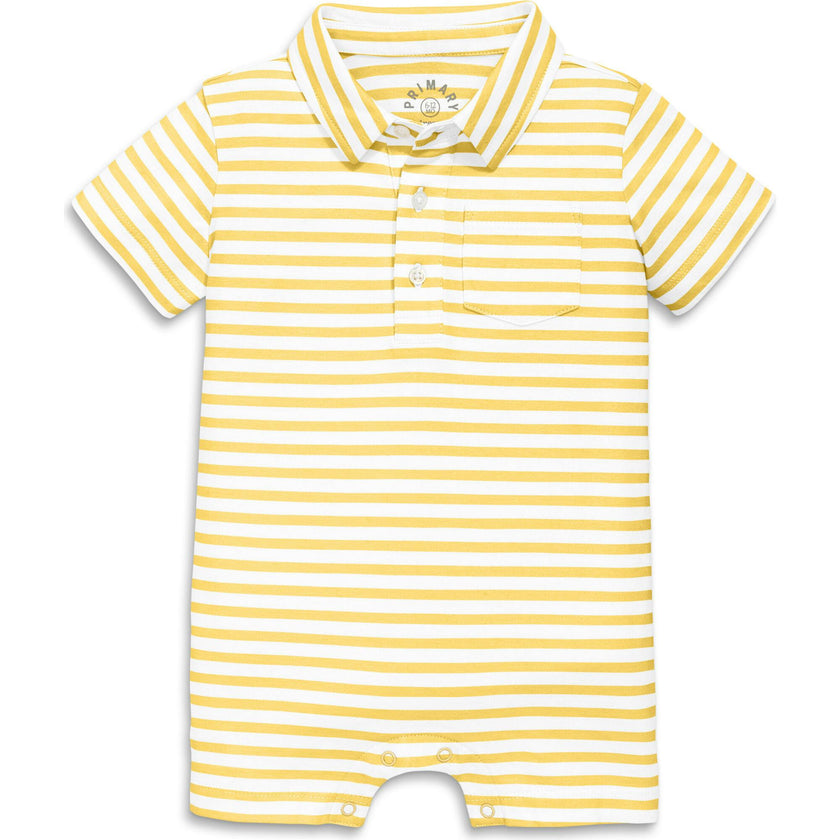 Clearance baby polo shortie in mini stripe