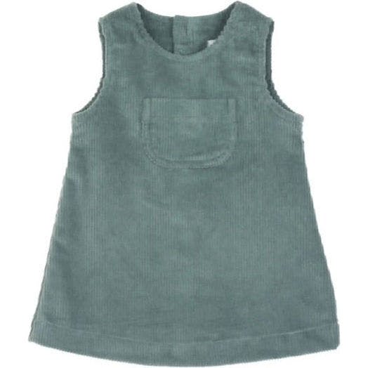 Corduroy Pocket Shift Dress, Blue