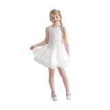 White Arabella Floral Tulle Dress