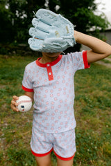 Frankie PJ Set - Home Run Print