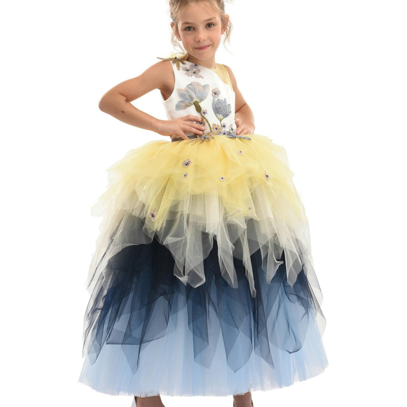 Blue Gemini Tulle Dress