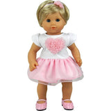 15" Doll Heart Tank Dress w/ Tulle Skirt