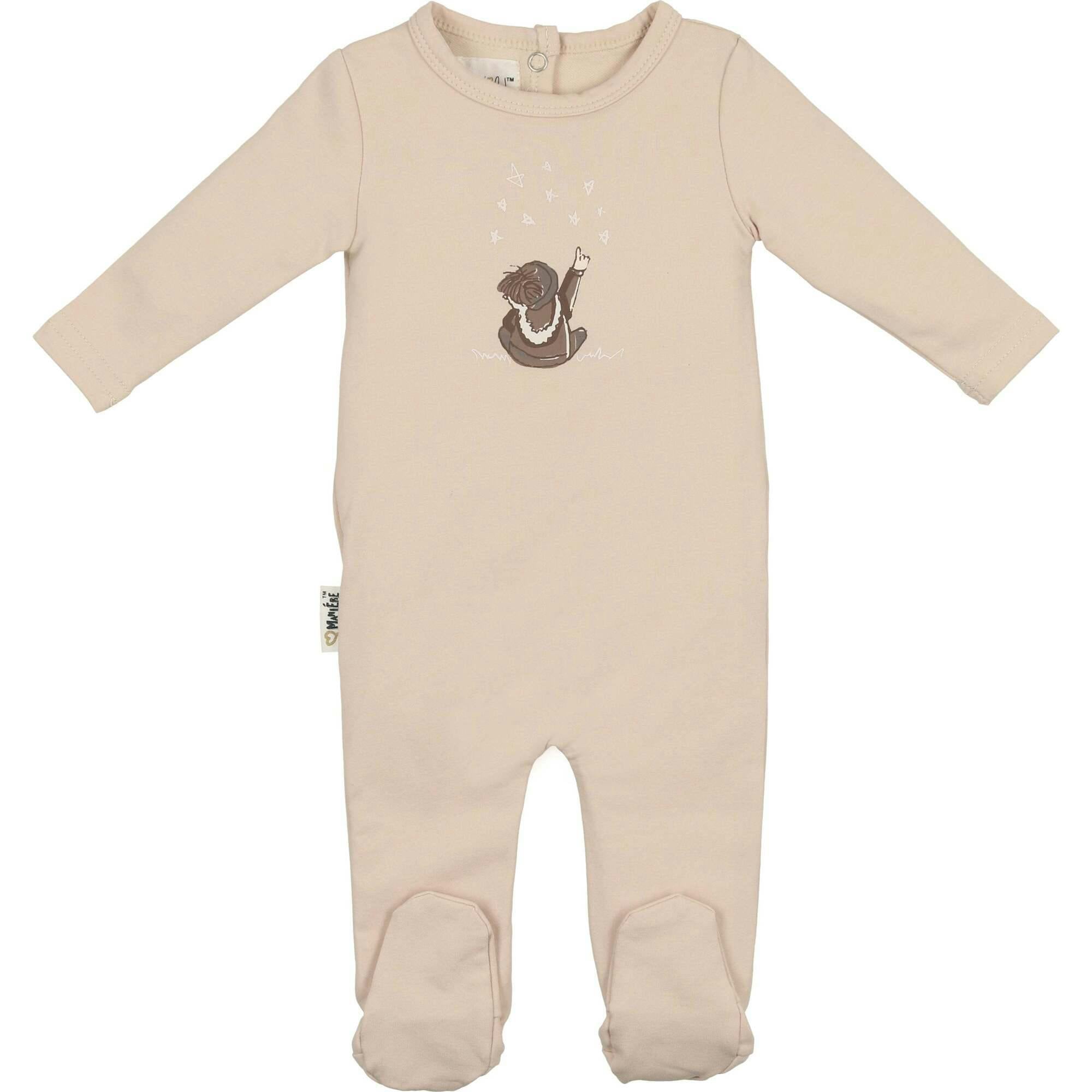 Star Gazer Round Neck Long Sleeve Footie