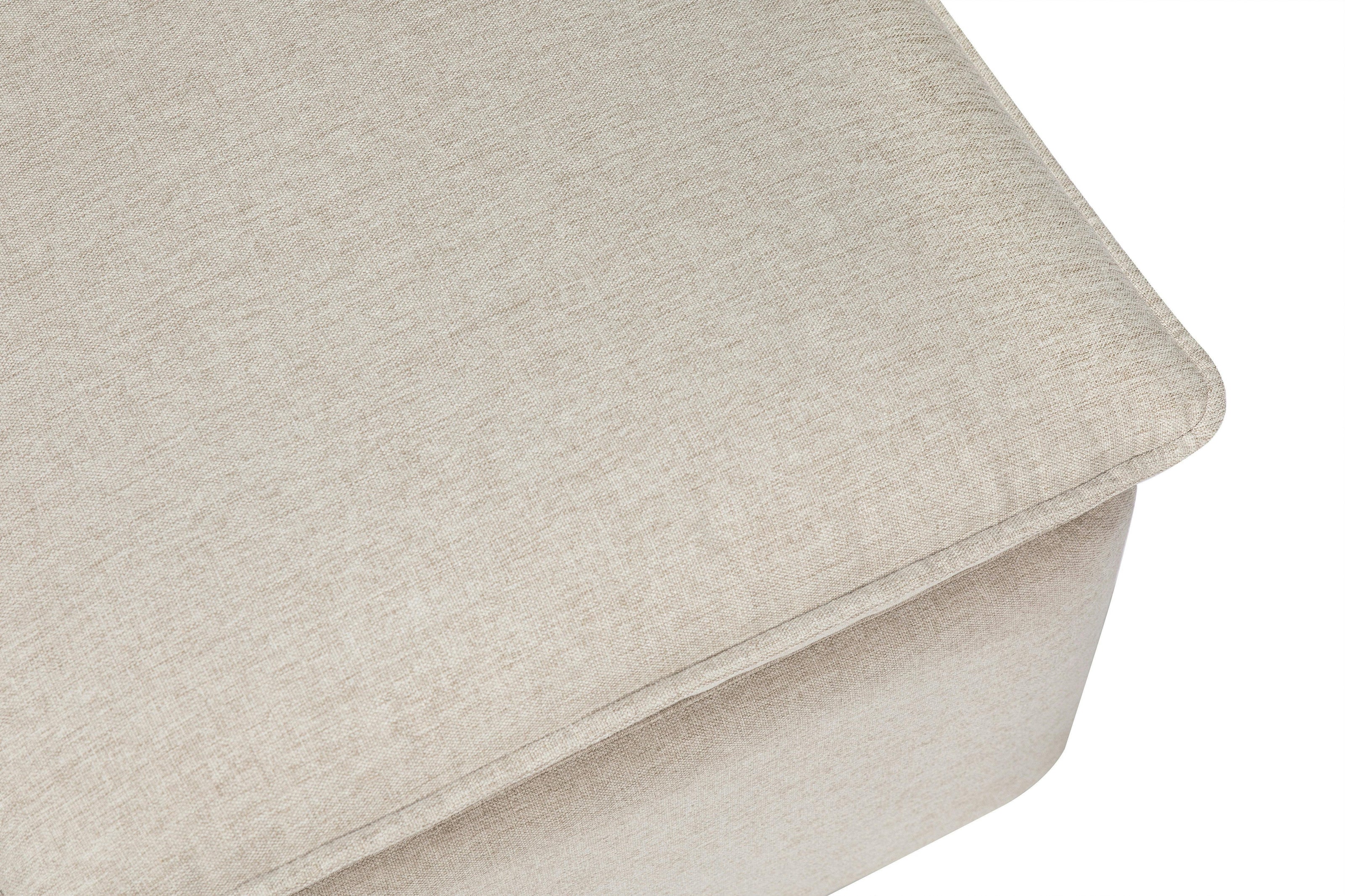 Babyletto Cali Storage Ottoman in Eco-Performance Fabric with USB port | Water Repellent & Stain Resistant