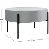 Lisbon Round Cocktail Ottoman